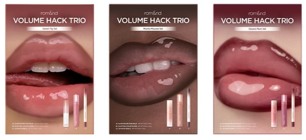 Rom&nd Volume Hack Trio – 3 Types (3 Shades) YesStyle rom&nd