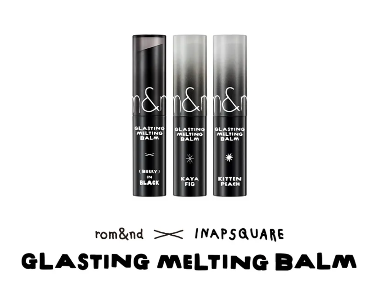 Rom&nd Glasting Melting Balm INAPSQUARE Edition – 3 Colors