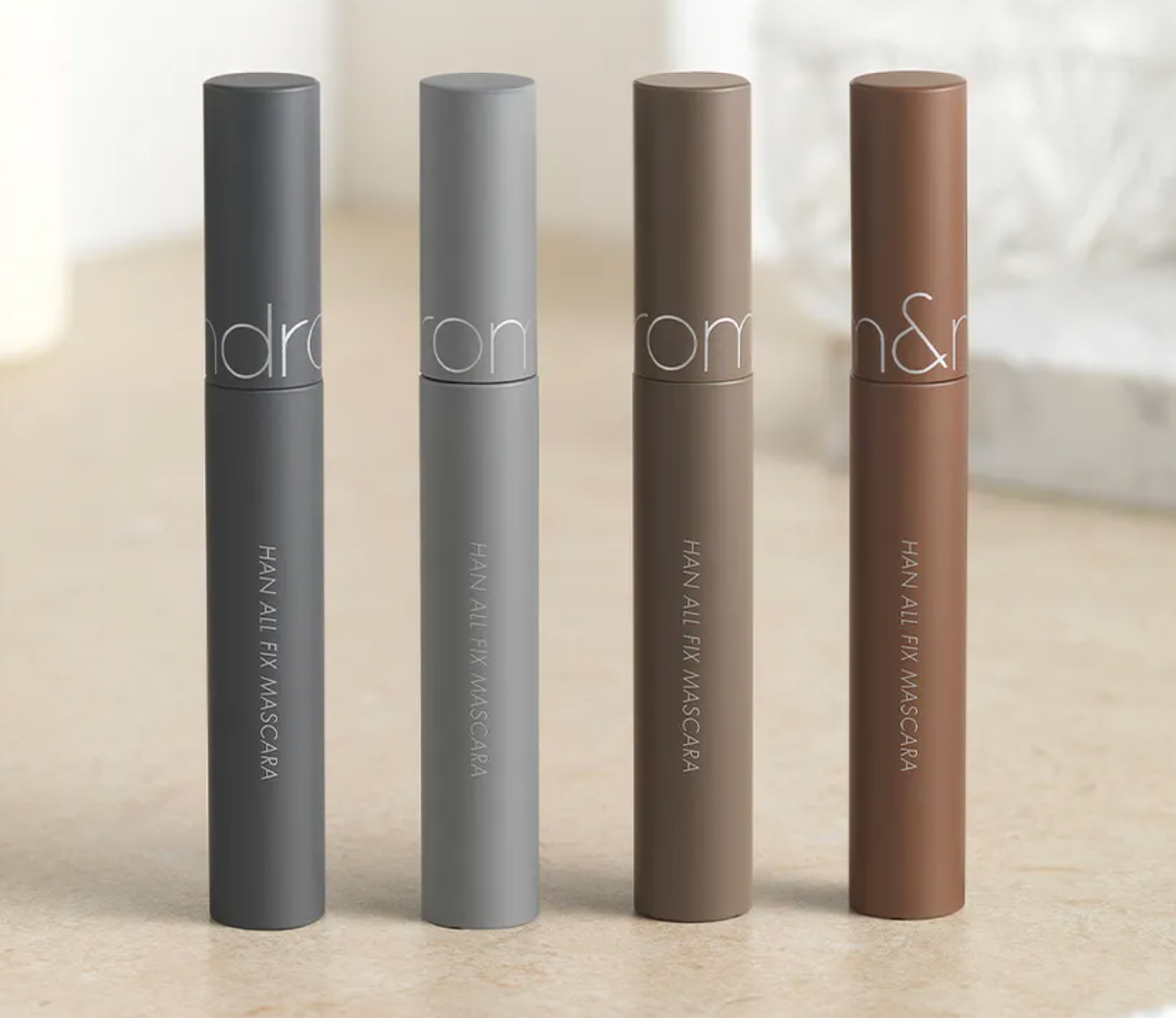 Rom&nd Han All Fix Mascara – 4 Types (3 Long + 1 Volume)