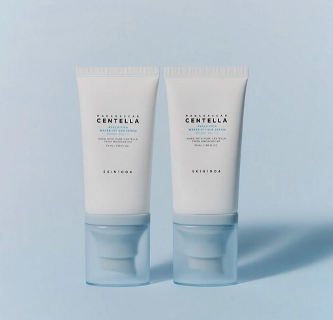 SKIN1004 Madagascar Centella Hyalu-Cica Water-Fit Sun Serum 50mL × 2